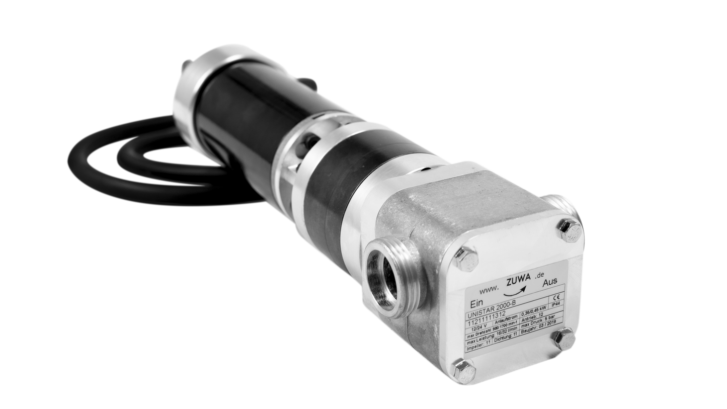 Impellerpumpe UNISTAR 2000-B, NBR, 980/1700 min-1, 12/24 V