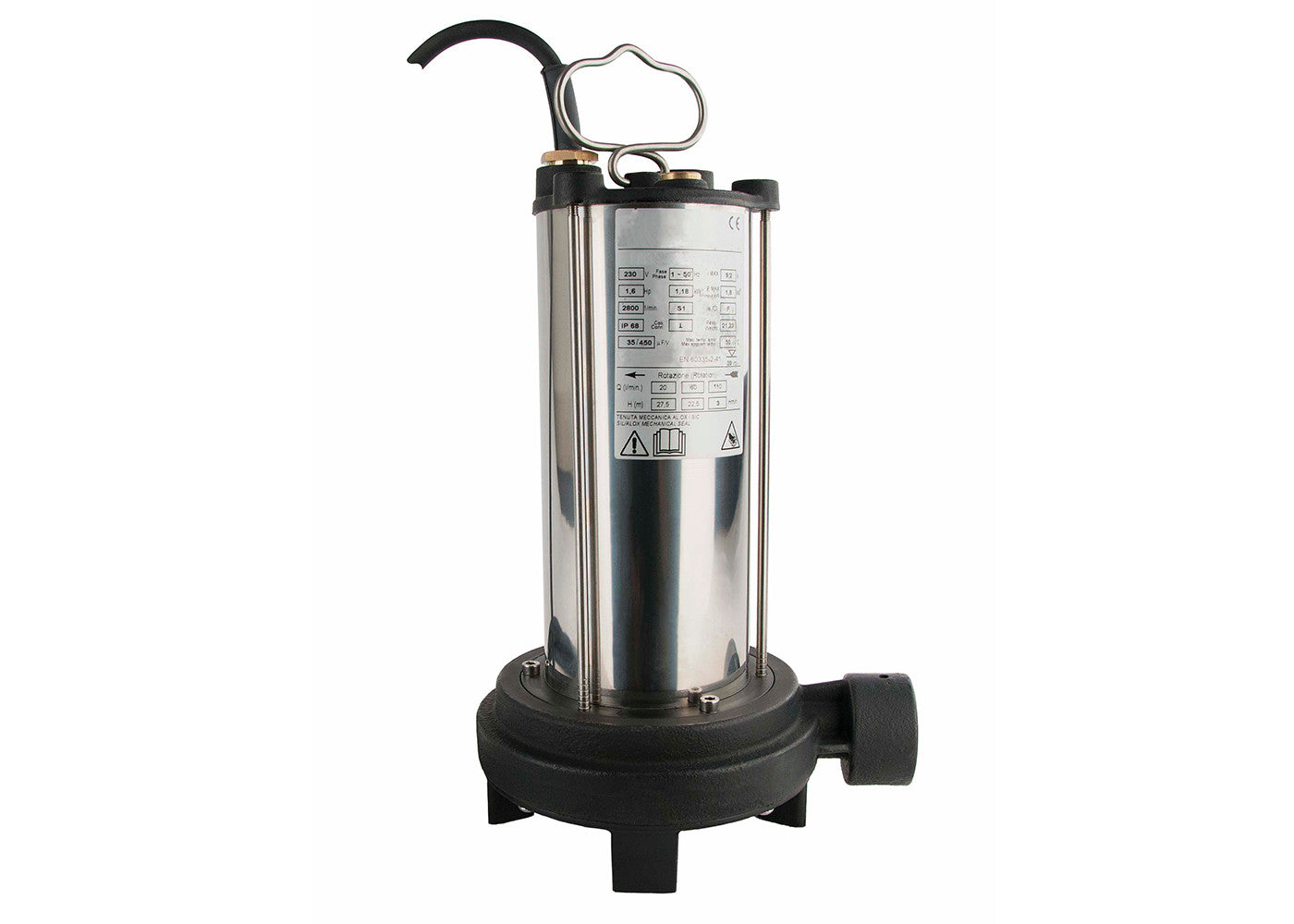 Schmutzwasser-Tauchpumpe Solida/Cutter 125 GR 230 V M